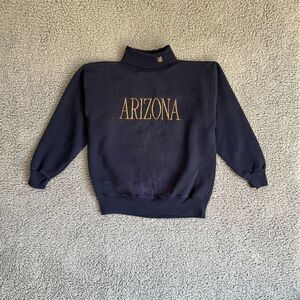 Vintage Arizona Wildcats Sweater Mens Large Blue College University Turtleneck